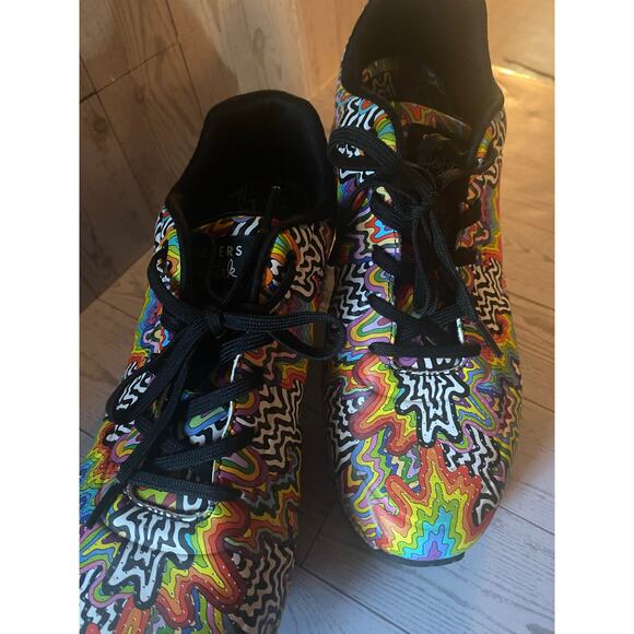 Skechers x Jen Stark Multicolor Psychedelic Art Sneakers Women’s 11 - Picture 6 of 9